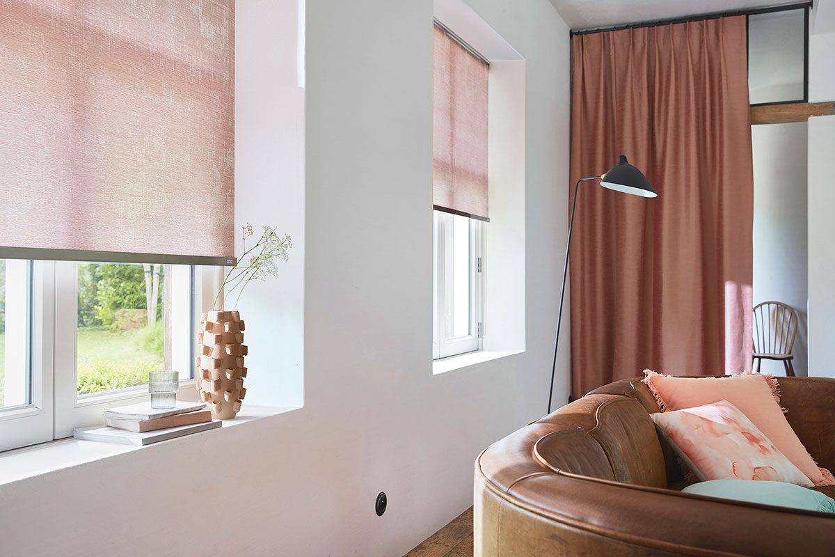 Rideaux summer haze vieux rose