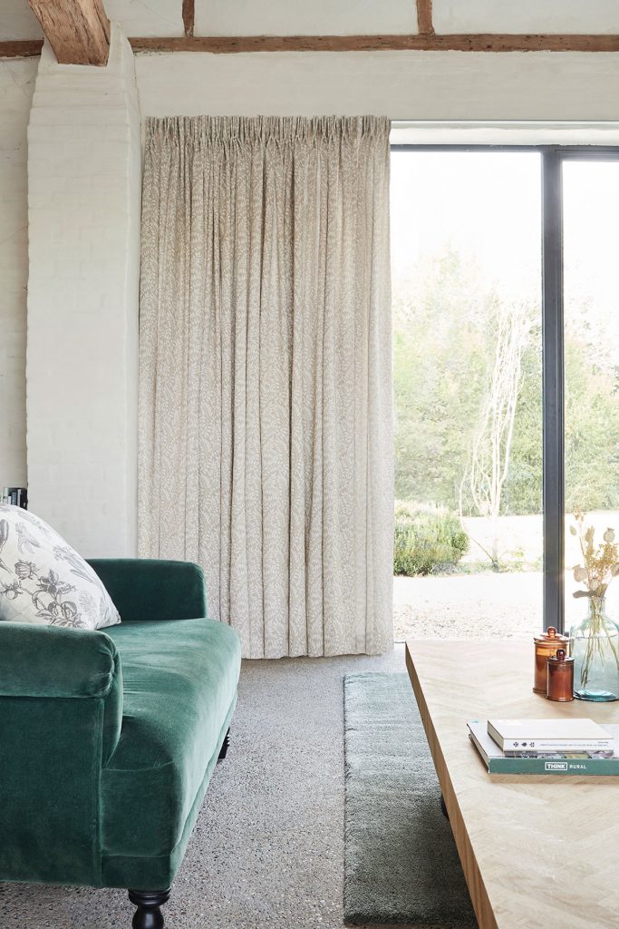 Rideaux Ashley Naturel Plis piqué flamand