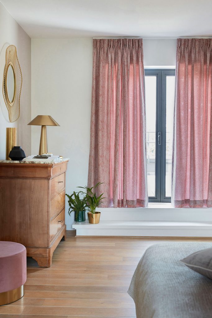 Rideaux Dorian Blush Plis piqué flamand