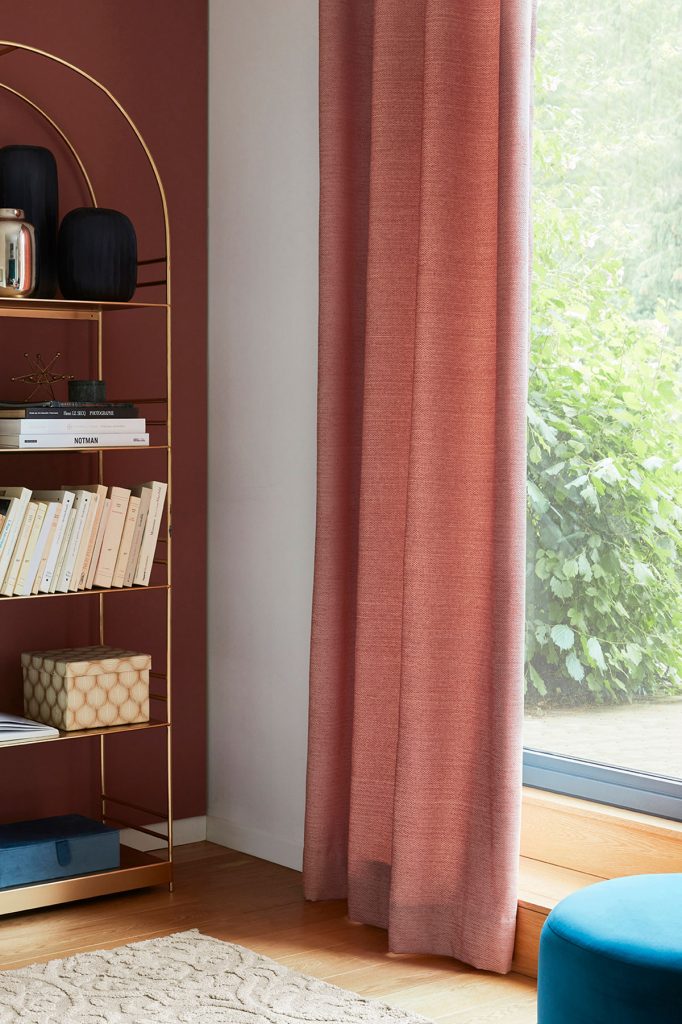 Rideaux Hera vieux rose Oeillets