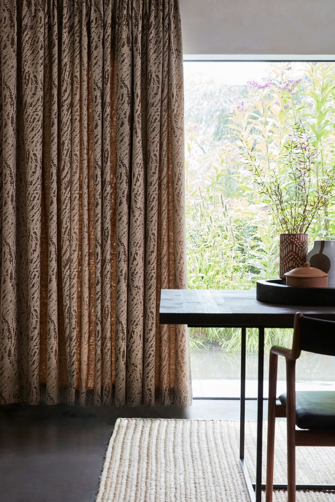 Rideaux Orest Dore Plis piqué flamand