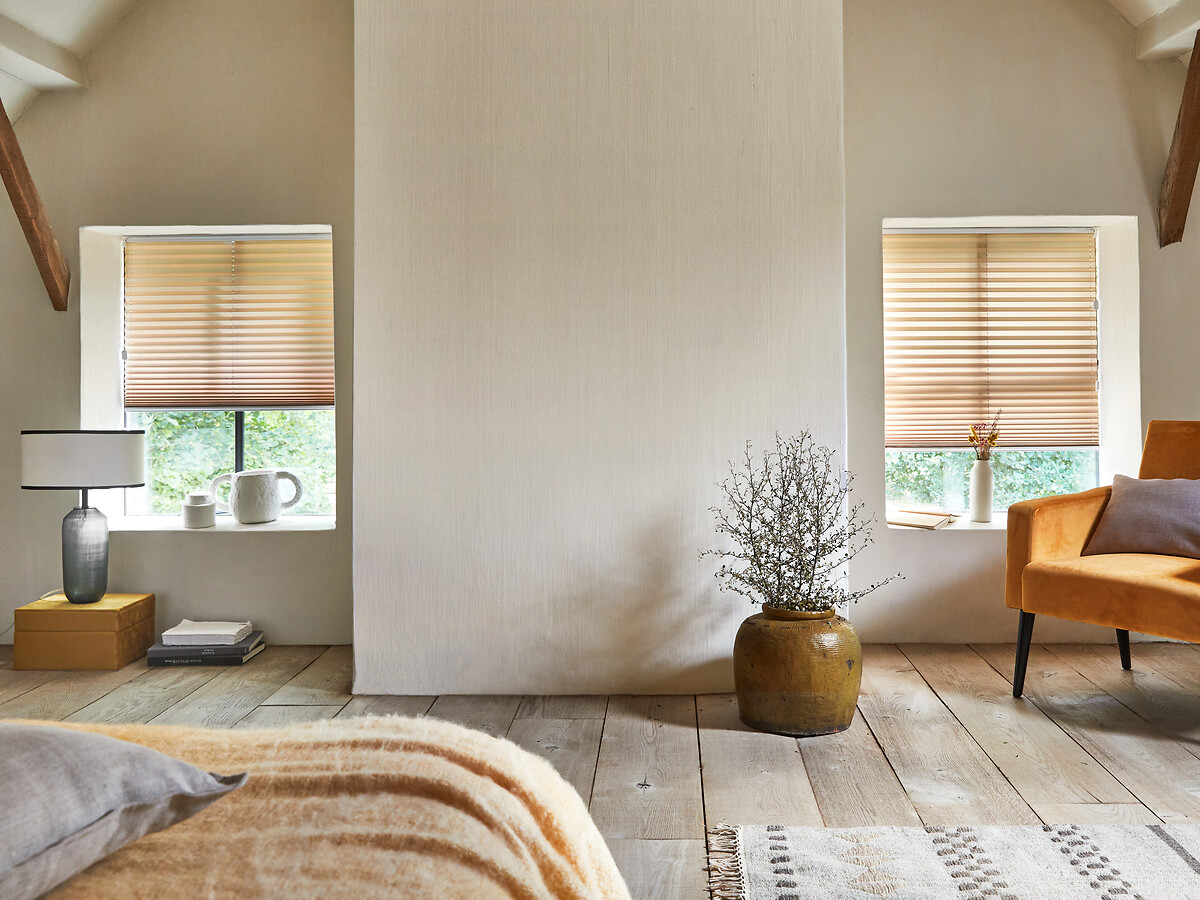 store plissé ocre déco italienne heytens