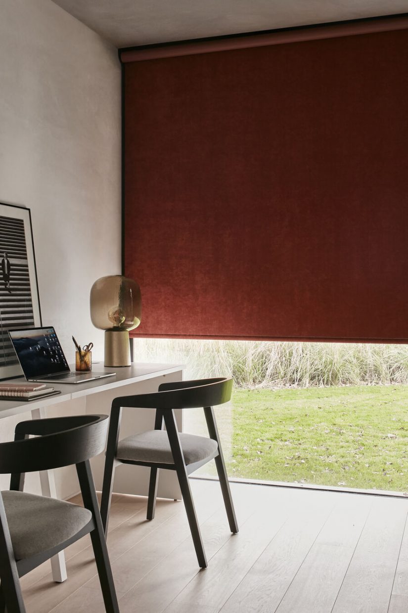 Store enrouleur terracotta sur-mesure heytens