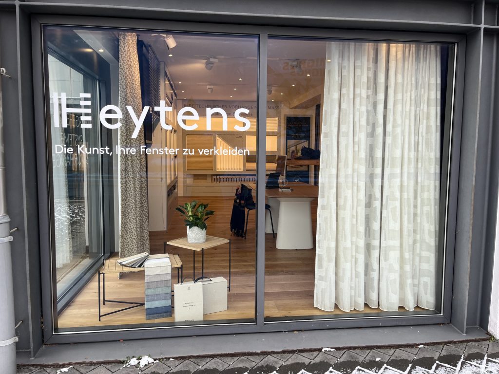 Vitrine du magasin Heytens Oftringen